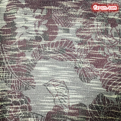粗仿麻花朵提花